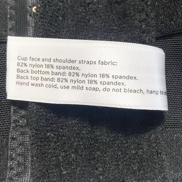 Ashley Stewart Butterfly Underwire Padded Bra Double Closure Size 42DDD Black - Picture 15 of 15